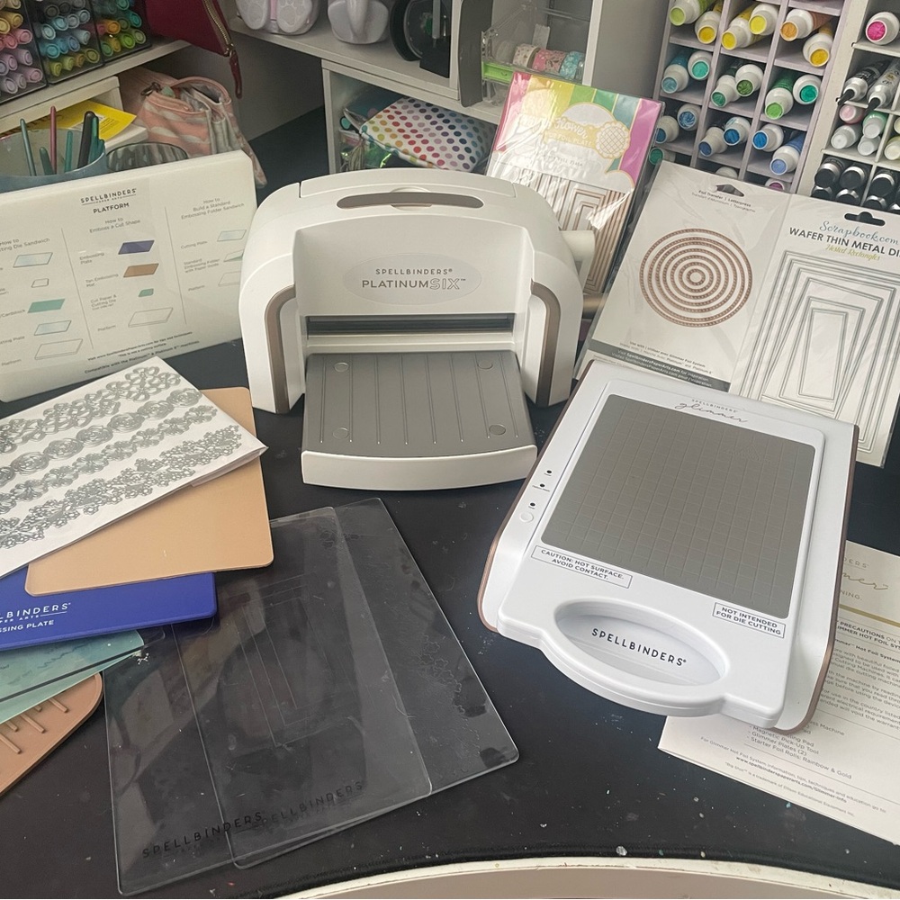 Spellbinders - Platinum 6 Die Cutting Machine and Glimmer Hot Foil System Bundle